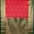 Green and pink traditional semi silk saree