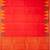 Tomato red temple border silk saree