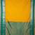 Mustard and blue semi silk saree