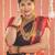 Navy blue and pink semi silk sarees