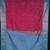 Pink and blue designer semi silk saree