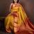 Yellow and red kanchipuram silk pattu saree