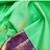 Green and violet kanchi korvai silk saree