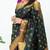 Green with pink silk saree
