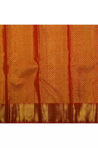 Golden kanchipuram silk saree