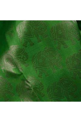 Pista green kanchipuram silk saree 3