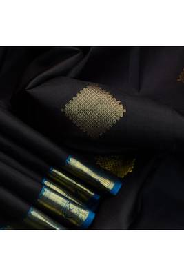 Black kanchi silk saree 2