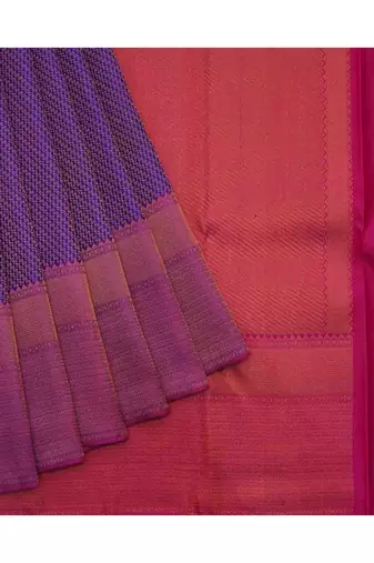 Royal blue saree with pink blouse