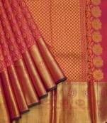 Dual tone pink pure silk saree