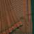 Green and pink brocade silk saree