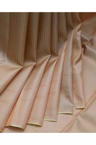 Biscuit kanjivaram silk saree