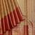 Red tissue kanjivaram silk saree with golden border