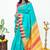Aqua blue kanchipuram silk saree
