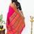 Pink kanchipuram silk saree without zari