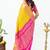 Yellow silk kanchipuram cotton saree