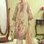 Stylee lifestyle beige muslin embroidered dress material
