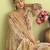 Stylee lifestyle beige muslin embroidered dress material