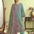 Stylee lifestyle teal muslin embroidered dress material