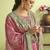 Stylee lifestyle pink muslin embroidered dress material