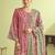 Stylee lifestyle pink muslin embroidered dress material