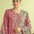 Stylee lifestyle pink muslin embroidered dress material