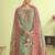 Stylee lifestyle green muslin embroidered dress material