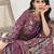 Stylee lifestyle magenta muslin embroidered dress material