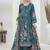 Stylee lifestyle navy blue muslin embroidered dress material