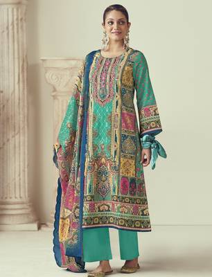 multi lawn cotton embroidered dress material 1