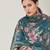 Stylee lifestyle navy blue muslin embroidered dress material