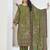 Stylee lifestyle green muslin embroidered dress material