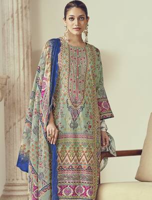 multi lawn cotton embroidered dress material 3
