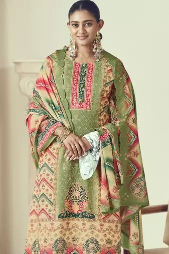 multi lawn cotton embroidered dress material