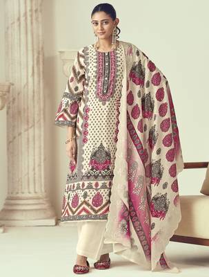 multi lawn cotton embroidered dress material 1