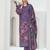 Stylee lifestyle purple muslin embroidered dress material