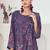 Stylee lifestyle purple muslin embroidered dress material