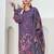 Stylee lifestyle purple muslin embroidered dress material