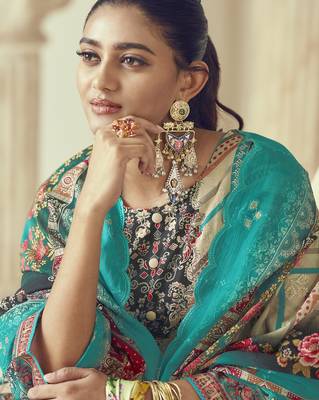 multi lawn cotton embroidered dress material 2