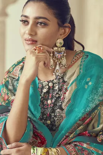 multi lawn cotton embroidered dress material