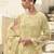 Stylee lifestyle cream organza embroidered dress material
