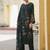 Stylee lifestyle black organza embroidered dress material