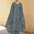 Stylee lifestyle grey organza embroidered dress material