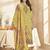 Stylee lifestyle lemon yellow lawn cotton embroidered dress material