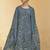 Stylee lifestyle grey organza embroidered dress material