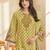 Stylee lifestyle lemon yellow lawn cotton embroidered dress material