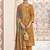 Stylee lifestyle mustard dola silk jacquard embroidered dress material