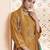 Stylee lifestyle mustard dola silk jacquard embroidered dress material