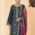 Stylee lifestyle navy blue dola silk jacquard embroidered dress material