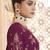 Stylee lifestyle purple dola silk jacquard embroidered dress material