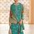 Stylee lifestyle turquoise dola silk jacquard embroidered dress material
